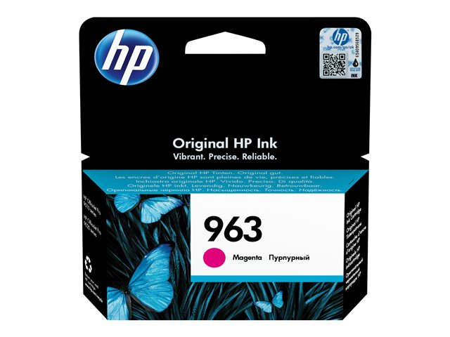 HP 963 - 10.77 ml - magenta - original - ink cartridge - for Officejet Pro 9010, 9012, 9014, 9015, 9016, 9019, 9020, 9022, 9025