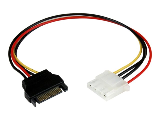 StarTech 12in SATA to LP4 Power Cable Adapter F/M - SATA to LP4 Power Adapter - SATA Female to LP4 Male Power Cable - 12 inch (LP4SATAFM12) - Power adapter - 4 PIN internal power (F) to SATA power (M) - 30.48 cm - for P/N: SATSASBP425