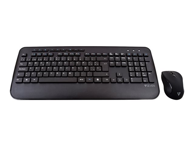 V7 CKW300ES - keyboard and mouse set - QWERTY - Spanish Input Device