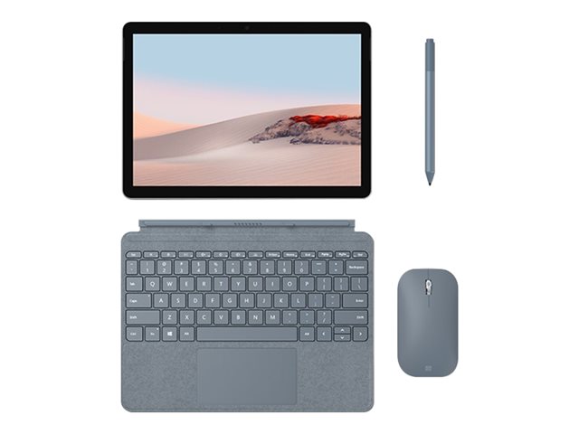 Microsoft Surface Go Type Cover - keyboard - with trackpad, accelerometer - UK - ice blue Input Device