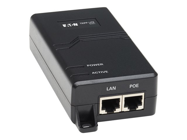 Eaton Tripp Lite Series Gigabit PoE+ Midspan Active Injector - IEEE 802.3at/802.3af, 30W, 1 Port, International Power Cords - PoE injector - 30 Watt