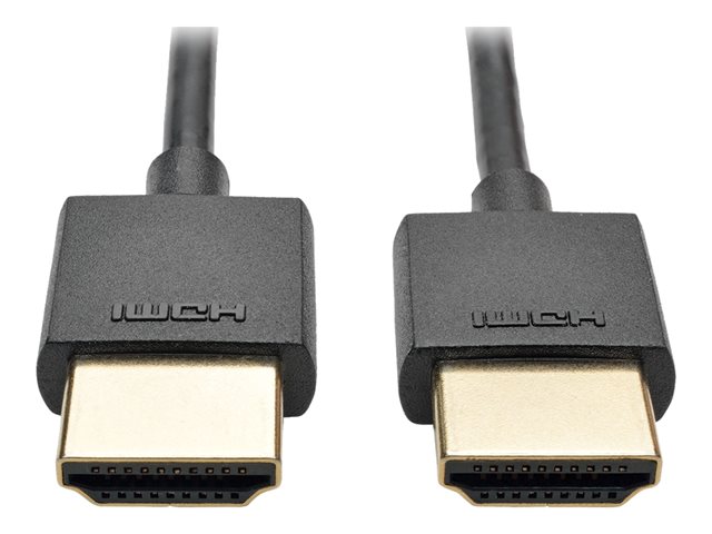 Eaton Tripp Lite Series Slim High-Speed HDMI Cable with Ethernet and Digital Video with Audio, UHD 4K (M/M), 3 ft. (0.91 m) - HDMI cable with Ethernet - 90 cm