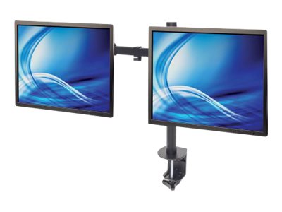 TV/MONITOR DESK MOUNT DUAL FULL -MOTION 27IN CLAMP 100X100MM