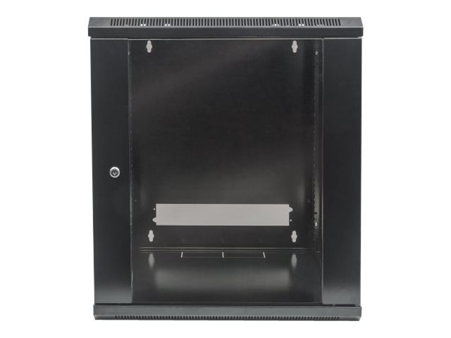 Intellinet Network Cabinet, Wall Mount (Standard), 6U, Usable Depth 260mm/Width 510mm, Black, Flatpack, Max 60kg, Metal & Glass Door, Back Panel, Removeable Sides, Suitable also for use on desk or floor, 19",Parts for wall install (eg screws/rawl plugs) n