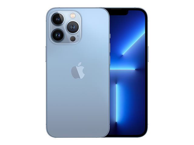 Apple iPhone 13 Pro - 5G smartphone - dual-SIM / Internal Memory 1 TB - OLED display - 6.1" - 2532 x 1170 pixels (120 Hz) - 3x rear cameras 12 MP, 12 MP, 12 MP - front camera 12 MP - sierra blue