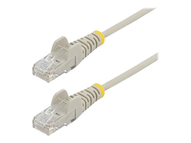 StarTech.com 3m Slim LSZH CAT6 Ethernet Cable, 10 Gigabit Snagless RJ45 100W PoE Patch Cord, CAT 6 10GbE UTP Network Cable w/Strain Relief, Grey, Fluke Tested/ETL, Low Smoke Zero Halogen - Category 6 - 28AWG (N6PAT300CMGRS) - Patch cable - RJ-45 (M) to RJ