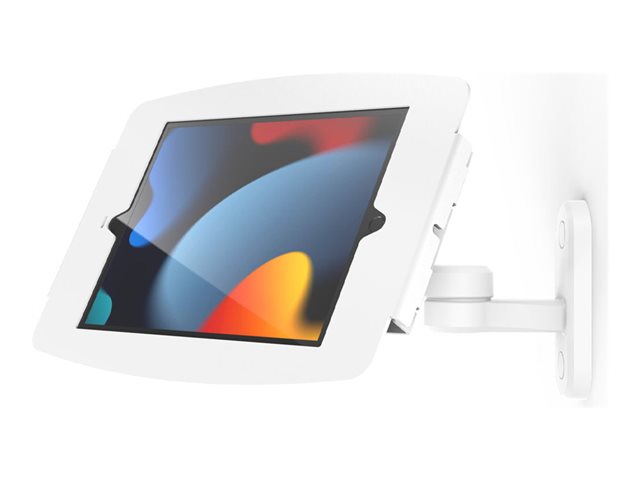 Compulocks iPad 10.2" Space Enclosure Swing Wall Mount - Enclosure - Anti-Theft - for tablet - lockable - high-grade aluminium - white - screen size: 10.2" - wall-mountable, surface mountable, counter top - for Apple 10.2-inch iPad (7th generation, 8th ge