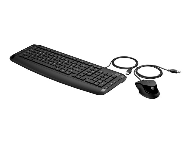 HP Pavilion 200 - keyboard and mouse set - black