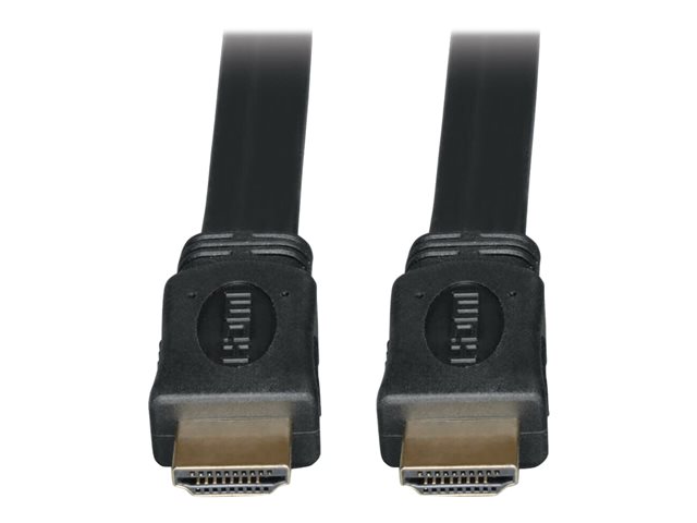 Eaton Tripp Lite Series High-Speed HDMI Flat Cable, Digital Video with Audio, UHD 4K (M/M), Black, 6 ft. (1.83 m) - HDMI cable - 1.8 m
