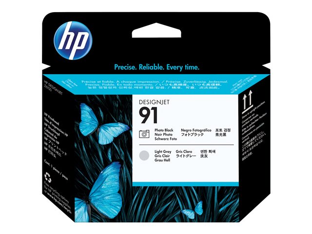 HP 91 - Printhead - 1 x light grey, photo black