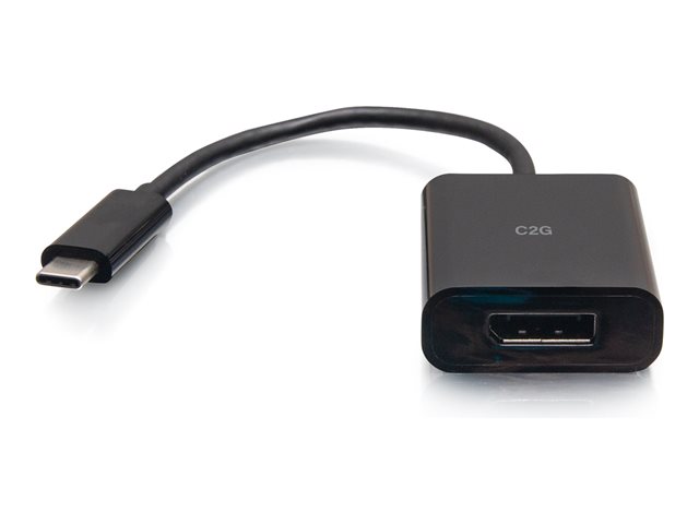 C2G USB-C to DisplayPort Adapter Converter - 4K 60Hz - Black - video adapter - USB-C to DisplayPort