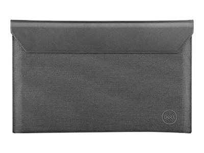 Dell Premier Sleeve 15 - Notebook sleeve - 15" - black leather magnetic snap with heather grey outer - for Precision 5550, XPS 15 9500, 15 9510
