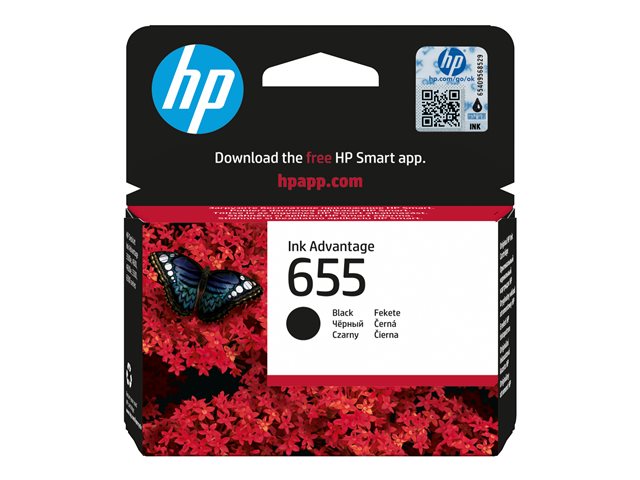 INK CARTRIDGE NO 655 BLACK HU