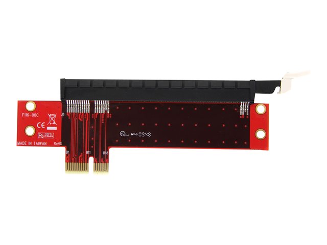 Startech PCI Express X1 to X16 Low Profile Slot Extension Adapter - PCIe x1 to x16 Adapter (PEX1TO162) - PCIe x1 to PCIe x16 slot adapter - for P/N: BNDTB10GI, BNDTB210GSFP, BNDTB310GNDP, BNDTB410GSFP, BNDTB4M2E1, BNDTBUSB3142