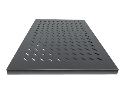 Intellinet 19" Fixed Shelf, 1U, 700mm Depth, Max 50kg ,Black - rack shelf - 1U