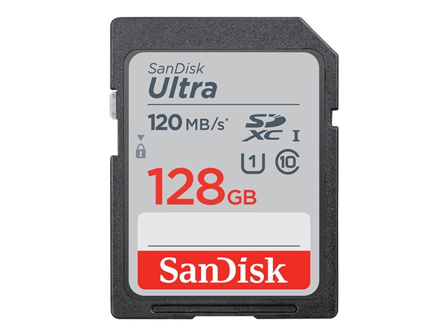 SanDisk Ultra - flash memory card - 128 GB - SDXC UHS-I