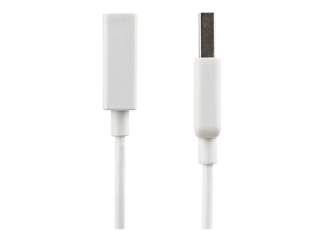StarTech 3m White USB 2.0 Extension Cable Cord - A to A - USB Male to Female Cable - 1x USB A (M), 1x USB A (F) - White, 3 meter (USBEXTPAA3MW) - USB extension cable - USB (F) to USB (M) - USB 2.0 - 3 m - molded - white - for P/N: MSDREADU2OTG, USBEXTPAA1