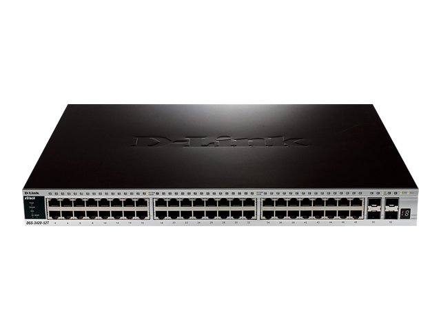 D-Link xStack 48-port 10/100/1000 Layer 2+ Stackable Managed Gigabit Switch plus 4 10GE SFP+