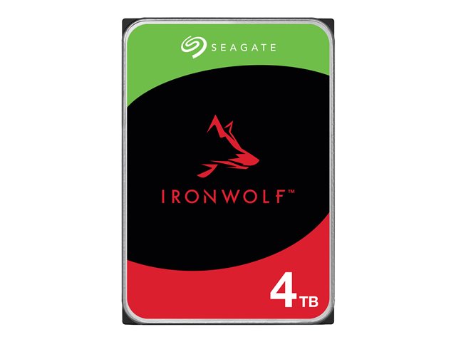 Seagate IronWolf ST4000VN006 - Hard drive - 4 TB - internal - SATA 6Gb/s - 5400 rpm - buffer: 256 MB - with 3 years Seagate Rescue Data Recovery