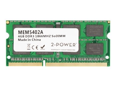 2-Power - DDR3L - module - 4 GB - SO-DIMM 204-pin - 1866 MHz / PC3L-14900 - unbuffered