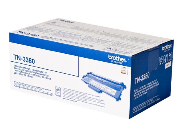 Brother TN3380 - Black - original - toner cartridge - for Brother DCP-8110, 8150, 8155, 8250, HL-5450, 5470, 6180, MFC-8510, 8520, 8710, 8910, 8950