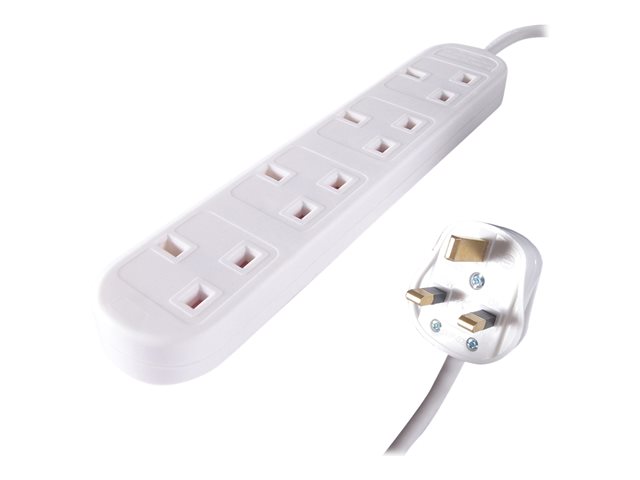 3M EXT. BLOCK UK TO 4XUK SOCKET .