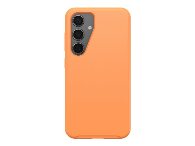 OtterBox Symmetry Series - Back cover for mobile phone - polycarbonate layer, thermoplastic elastomer (TPE) - sunstone (orange) - for Samsung Galaxy S24