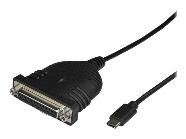 StarTech.com USB C to Parallel Printer Cable - DB25 Female Port for IEEE1284 Printers - Bus Powered - Printer Cable Adapter - USB to DB25 (ICUSBCPLLD25) - USB / parallel cable - USB-C to DB-25 - 183 cm