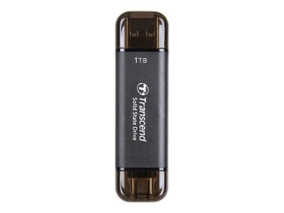 Transcend ESD310C - SSD - 256 GB - external (portable) - USB 3.2 Gen 2x1 (USB-C connector) - black