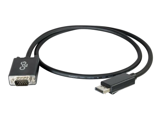 C2G 2m DisplayPort to VGA Adapter Cable - DP to VGA - Black - DisplayPort cable - DisplayPort (M) to HD-15 (VGA) (M) - 2 m - black