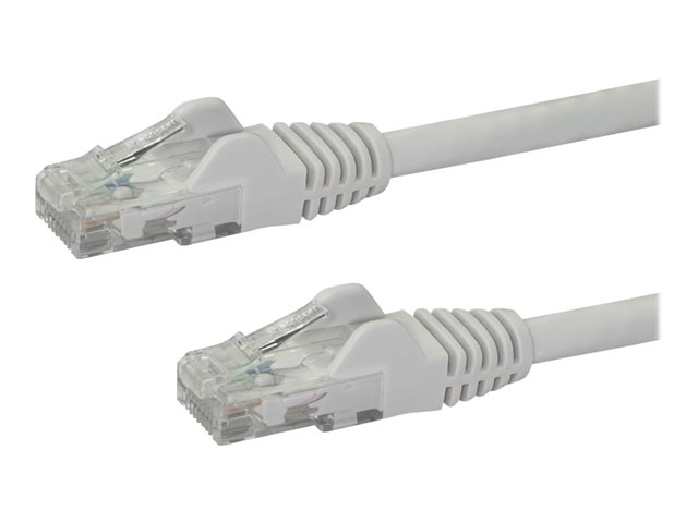 StarTech.com 10m CAT6 Ethernet Cable, 10 Gigabit Snagless RJ45 650MHz 100W PoE Patch Cord, CAT 6 10GbE UTP Network Cable w/Strain Relief, White, Fluke Tested/Wiring is UL Certified/TIA - Category 6 - 24AWG (N6PATC10MWH) - Patch cable - RJ-45 (M) to RJ-45 