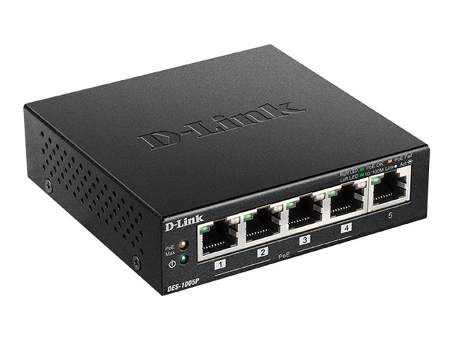 5-PORT FAST ETHERNET POE DESKTOP SWITCH EU PSU