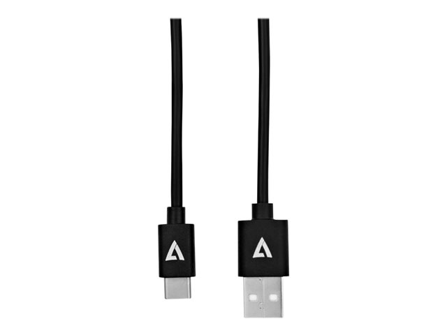 USB 2.0 A TO USB-C CABLE 1M BLK 480MBPS 3A PWR AND DATA CABLE