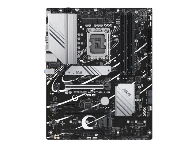 ASUS PRIME H770-PLUS - Motherboard - ATX - LGA1700 Socket - H770 Chipset - USB 3.2 Gen 1, USB 3.2 Gen 2, USB-C 3.2 Gen2 - 2.5 Gigabit LAN - onboard graphics (CPU required) - HD Audio (8-channel)