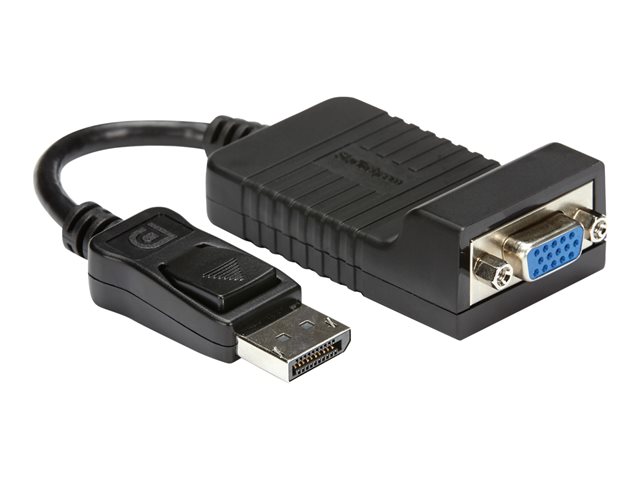 StarTech DisplayPort to VGA Adapter - 1920x1200 - Active DP to VGA Video Converter - Plug and Play DP to VGA Connector (DP2VGA) - Display adapter - DisplayPort (M) to HD-15 (VGA) (F) - 25 cm - latched - for P/N: DK30C2DAGPD, MST14DP123DP, TB32DP14, TB32DP