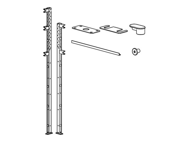 APC HyperPod Frame Vertical Post - Rack mounting kit (2 post)