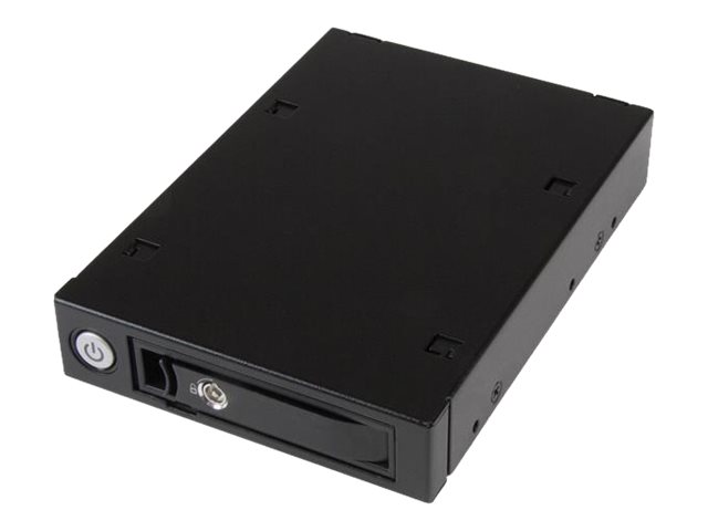 StarTech.com Mobile Rack Backplane for 2.5" SATA/SAS Drive - Supports 5mm-15 mm SSDs/HDDs - Hot Swap Vented Metal Enclosure (SATSASBP125) - storage drive cage