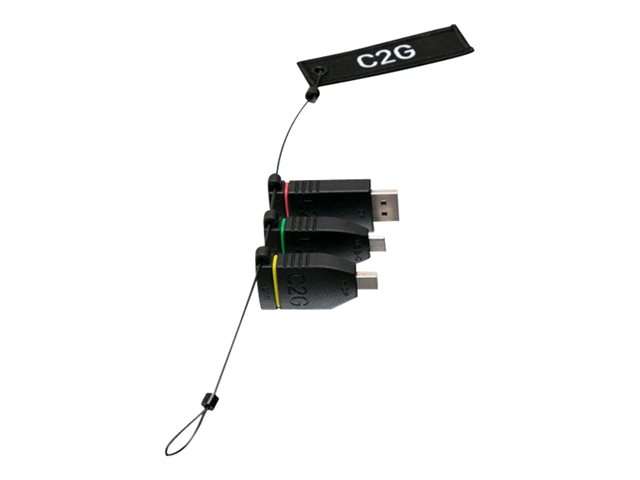 C2G HDMI Adapter Ring with Colour Coded - Video adapter kit - black - 4K support