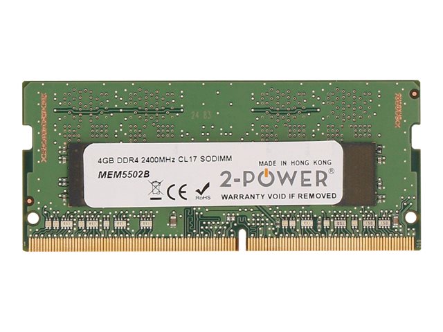 2-Power - DDR4 - 4 GB - SO-DIMM 260-pin - 2400 MHz / PC4-19200 - CL17 - 1.2 V - unbuffered - non-ECC
