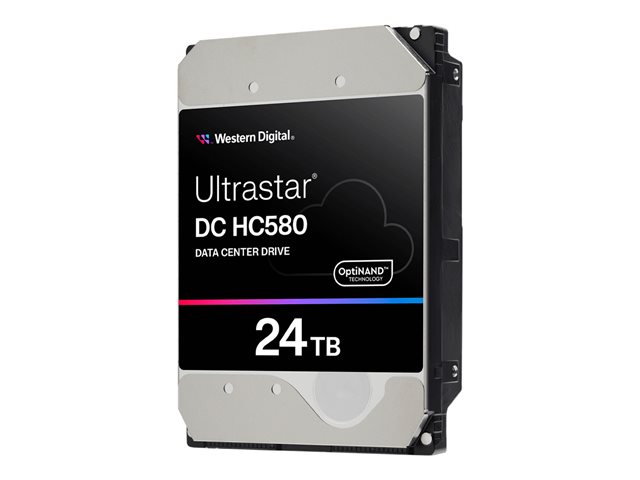 WD Ultrastar DC HC580 WUH722424ALE6L4 - Hard drive - 24 TB - internal - 3.5" - SATA 6Gb/s - 7200 rpm - buffer: 512 MB