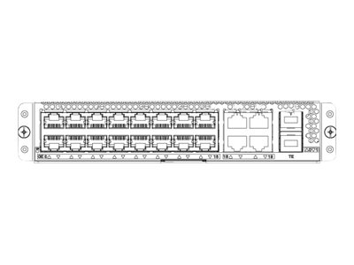 Cisco C-SM-16P4M2X - switch - 22 ports - plug-in module