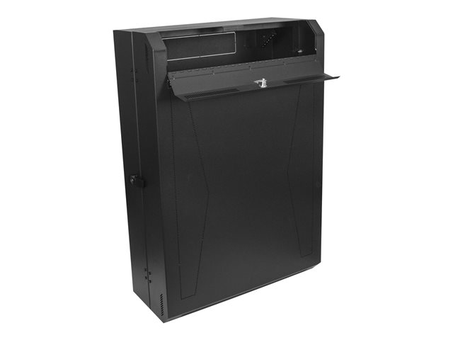 Startech 6U Wall Mount Network Cabinet - Vertical Wall Mount Patch Panel Rack - 30" Server Room Cabinet (RK630WALVS) - Rack enclosure cabinet - wall mountable - black - 6U
