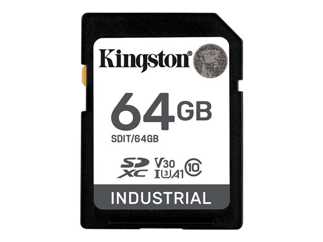 64GB SDXC INDUSTRIAL C10 -40C TO 85C UHS-I U3 V30 A1 PSL