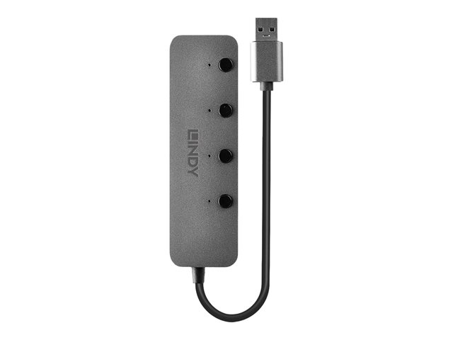 4 PORT USB 3.0 HUB WITH ON/OFF SWITCHES