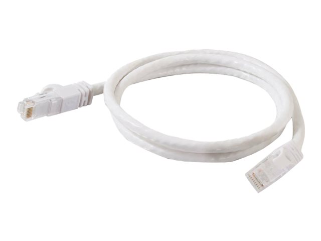 C2G Cat6 Booted Unshielded (UTP) Network Patch Cable - Patch cable - RJ-45 (M) to RJ-45 (M) - 1.5 m - UTP - CAT 6 - molded, snagless, stranded - white