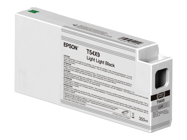 Epson T54X9 - 350 ml - light light black - original - ink cartridge - for SureColor SC-P6000, SC-P7000, SC-P7000V, SC-P8000, SC-P9000, SC-P9000V