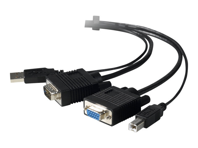 Belkin OmniView All-In-One Pro Series Plus - video / USB cable - 1.8 m