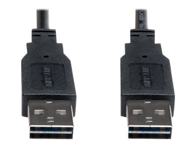 Eaton Tripp Lite Series Universal Reversible USB 2.0 Cable (Reversible A to Reversible A M/M), 3 ft. (0.91 m) - USB cable - USB to USB - 91 cm