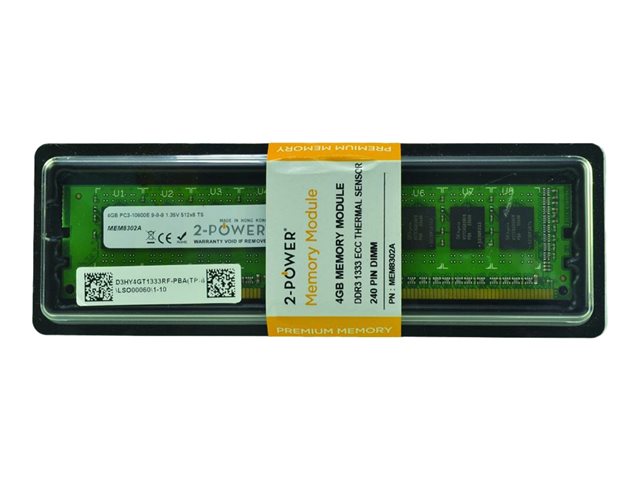2-Power - DDR3L - module - 4 GB - DIMM 240-pin - 1333 MHz / PC3L-10600 - unbuffered