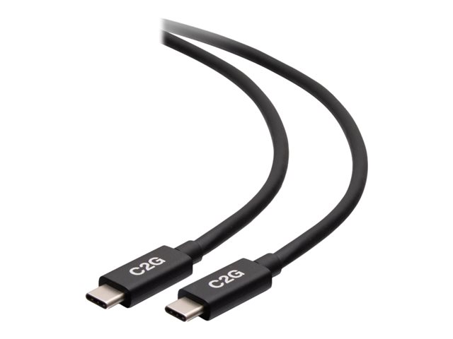 C2G 3.3ft (1m) USB-C Male to USB-C Male Cable (20V 5A) - USB4 (40Gbps) - USB-C cable - USB-C to USB-C - 1 m